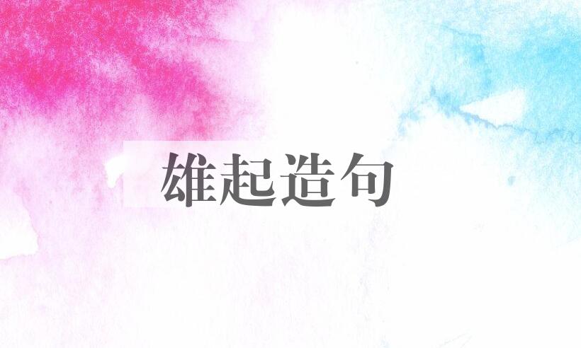 用雄起造句