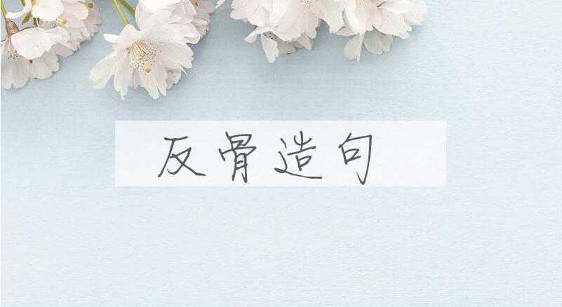 用反骨造句