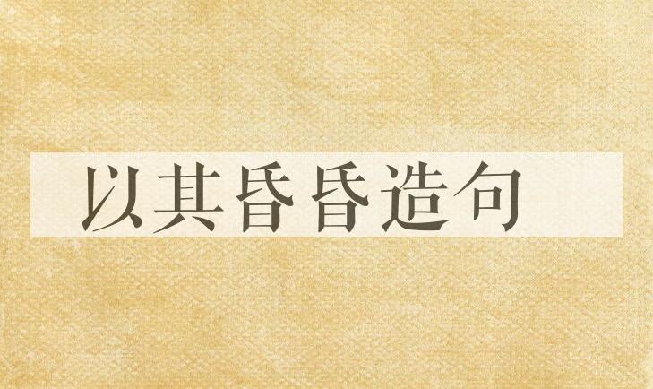 用以其昏昏造句