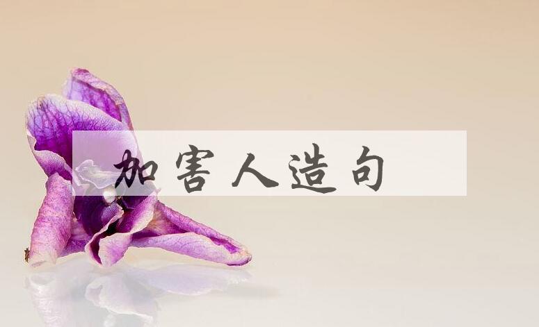 用加害人造句