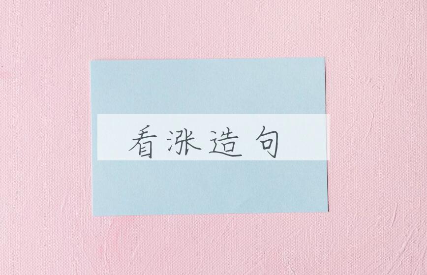 用看涨造句