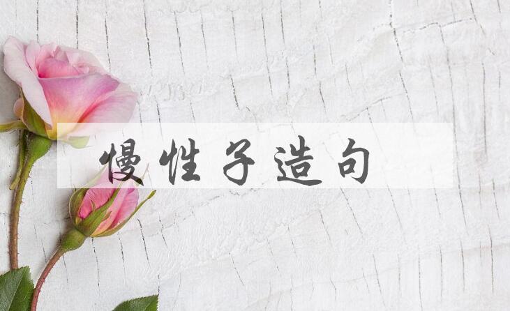 用慢性子造句