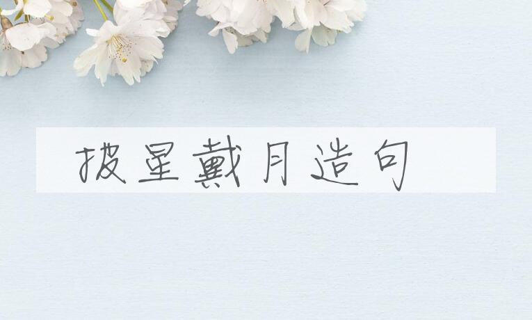 用披星戴月造句