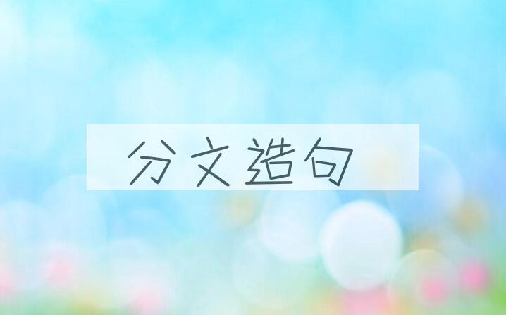用分文造句