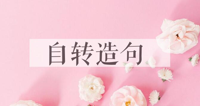 用自转造句