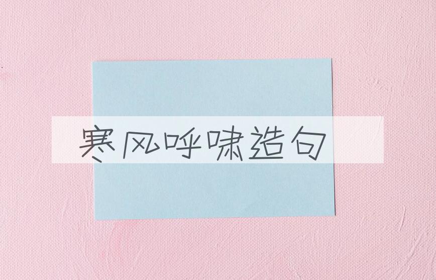 用寒风呼啸造句
