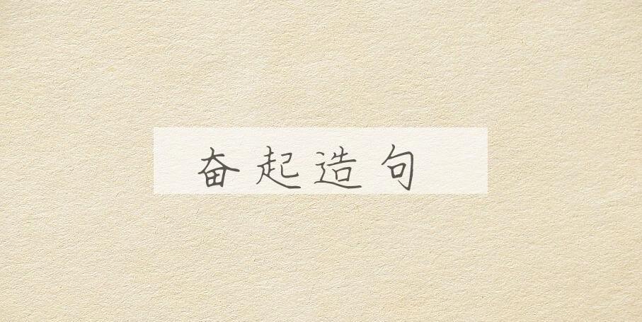用奋起造句