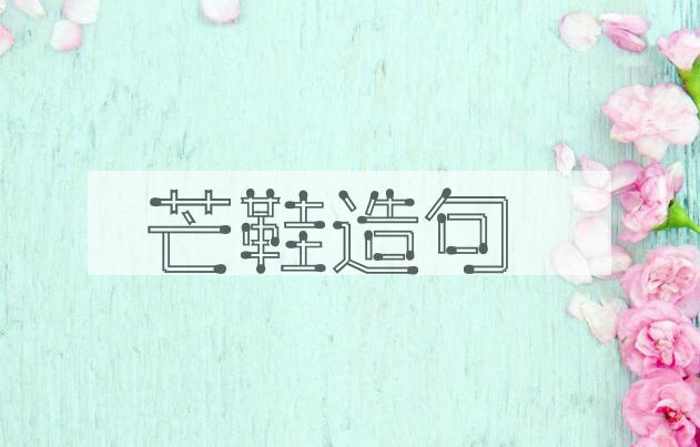 用芒鞋造句