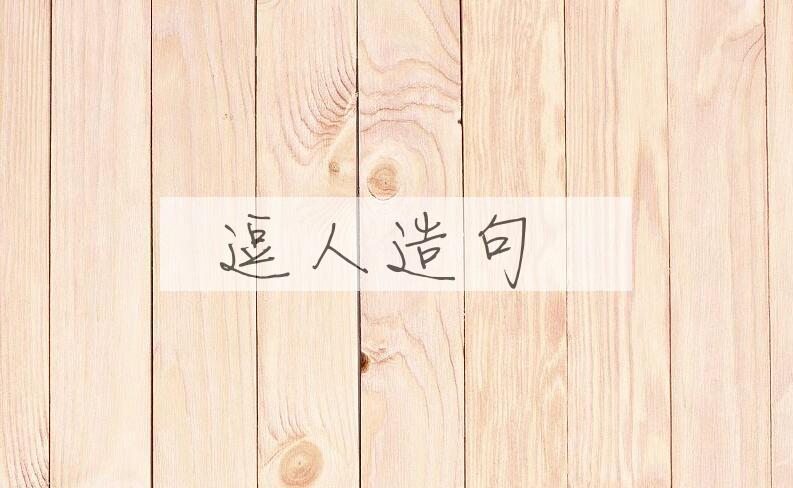 用逗人造句
