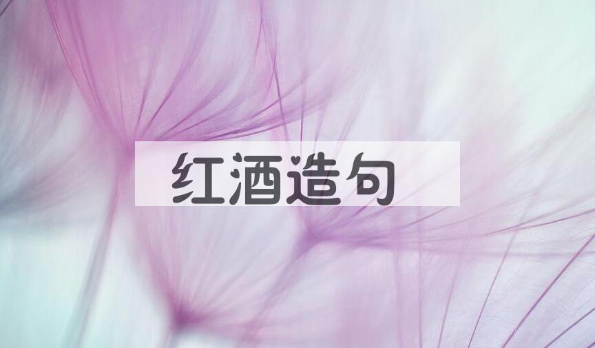 用红酒造句