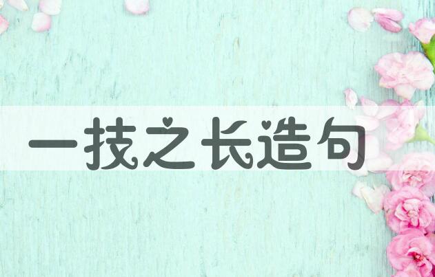 用一技之长造句