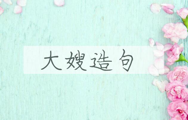 用大嫂造句