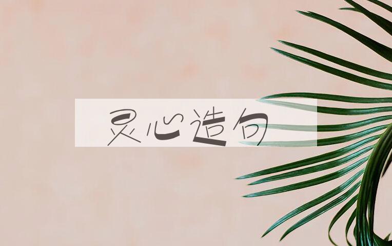 用灵心造句