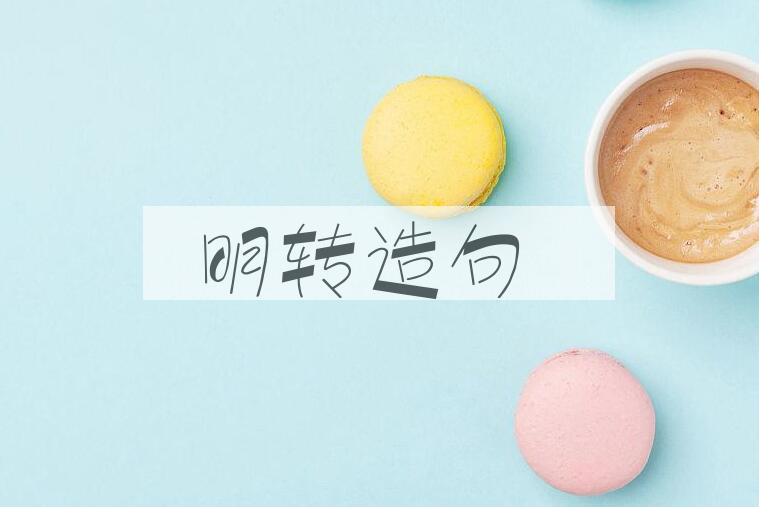 用明转造句