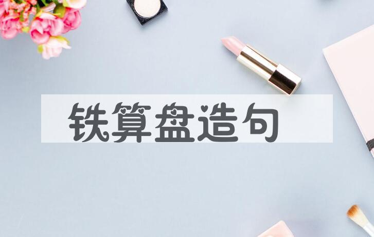 用铁算盘造句