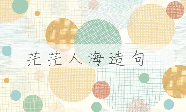 用茫茫人海造句