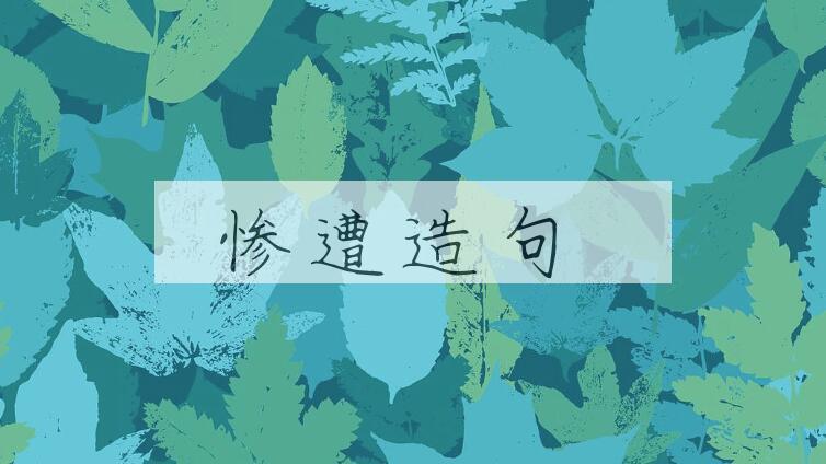 用惨遭造句