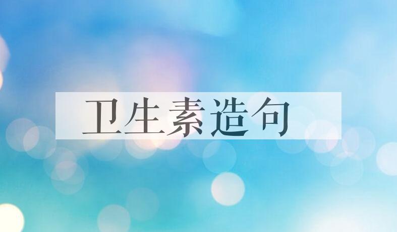 用卫生素造句