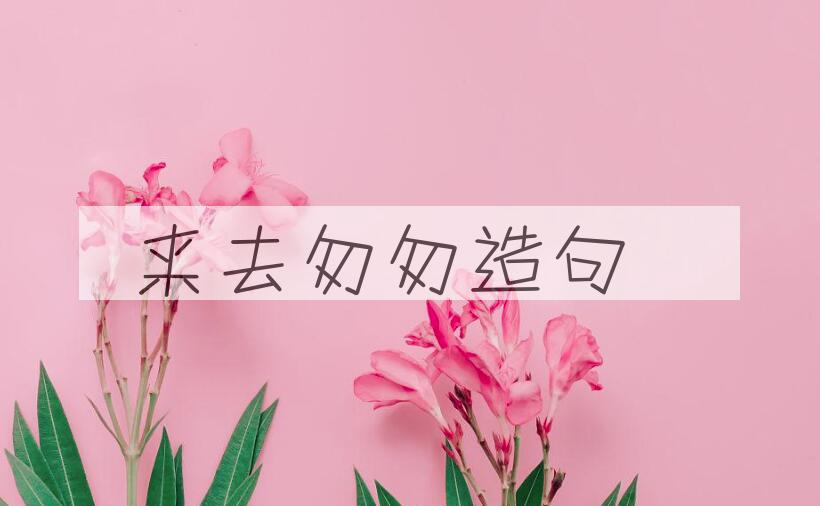 用来去匆匆造句