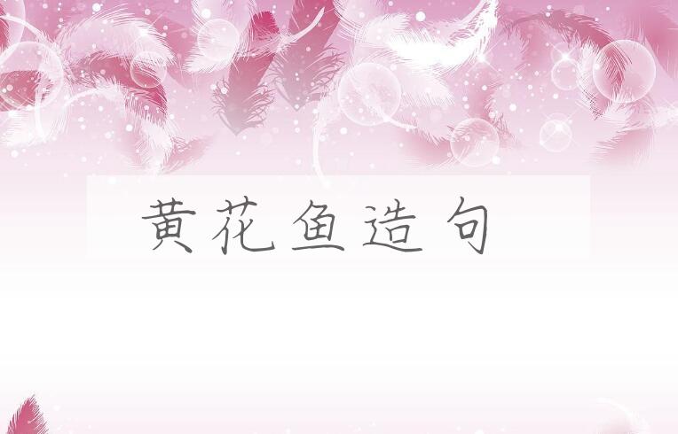 用黄花鱼造句