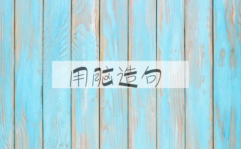 用用脑造句