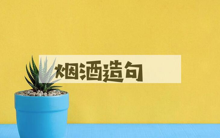 用烟酒造句