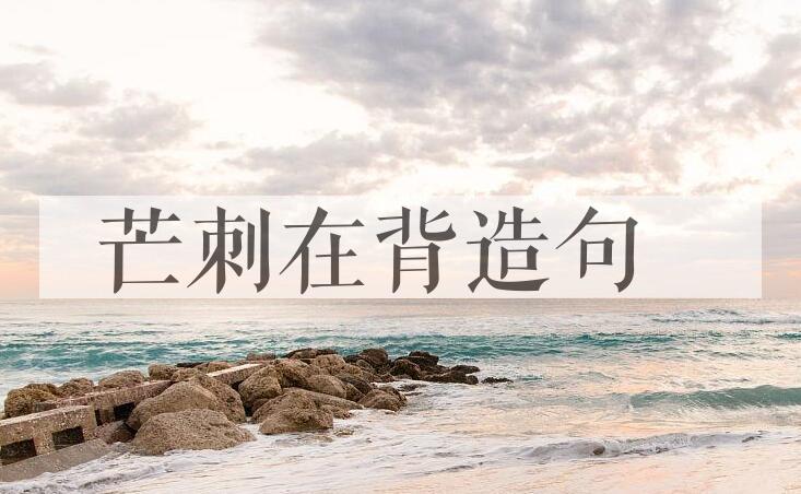 用芒刺在背造句