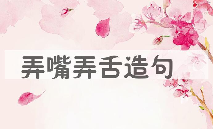 用弄嘴弄舌造句