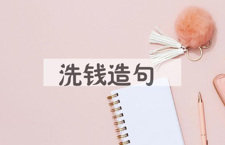 用洗钱造句