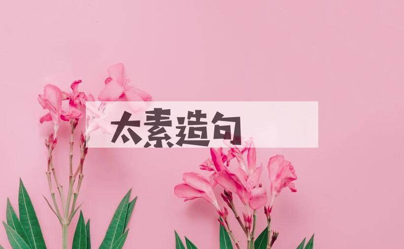 用太素造句