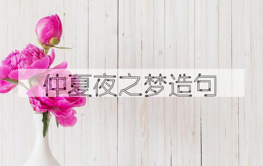用仲夏夜之梦造句