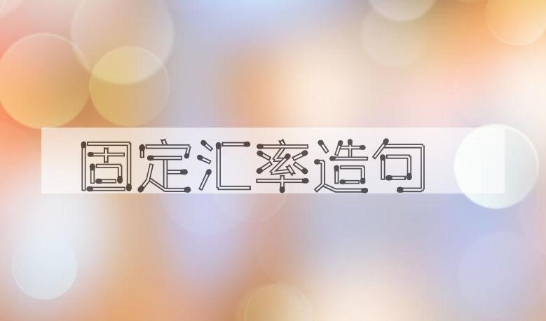 用固定汇率造句