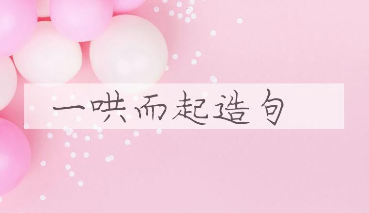 用一哄而起造句