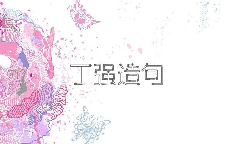 用丁强造句