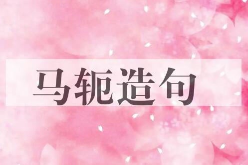 用马轭造句