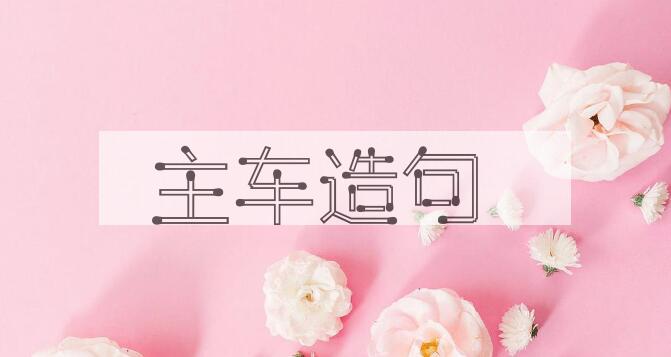 用主车造句