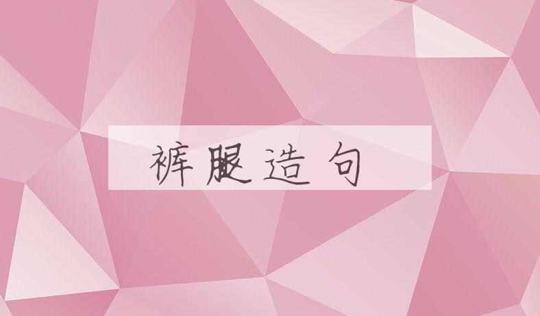 用裤腿造句