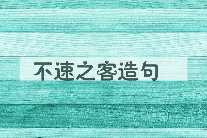 用不速之客造句