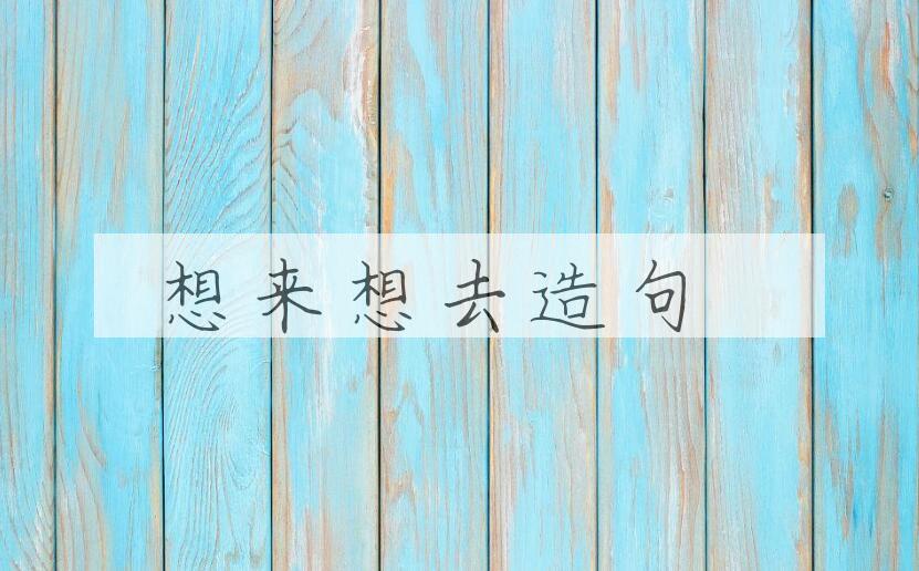 用想来想去造句