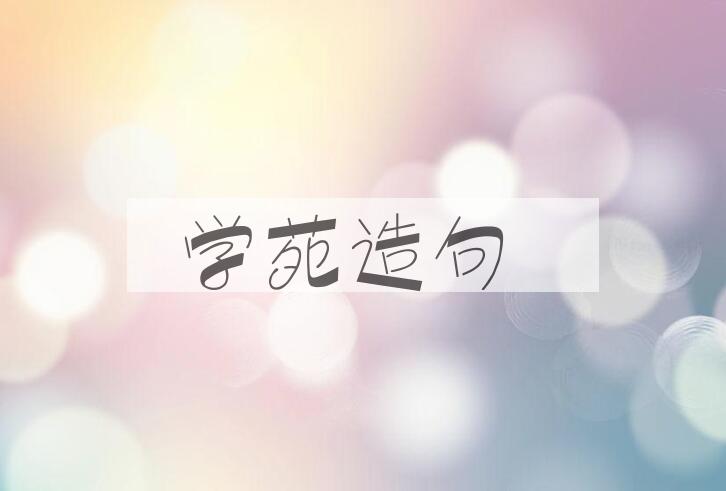用学苑造句