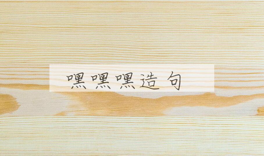 用嘿嘿嘿造句