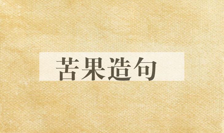 用苦果造句
