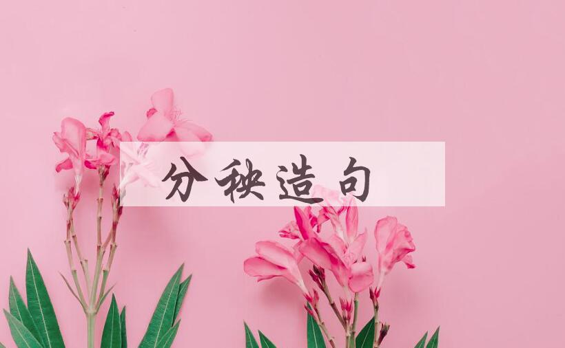 用分秧造句