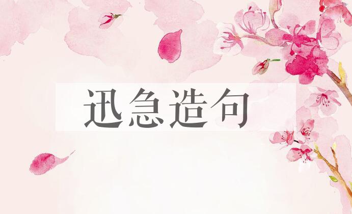 用迅急造句
