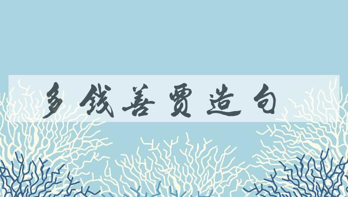 用多钱善贾造句