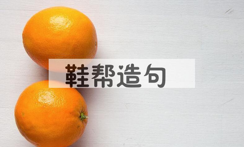 用鞋帮造句