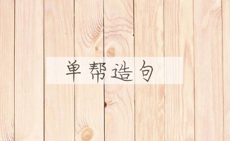 用单帮造句