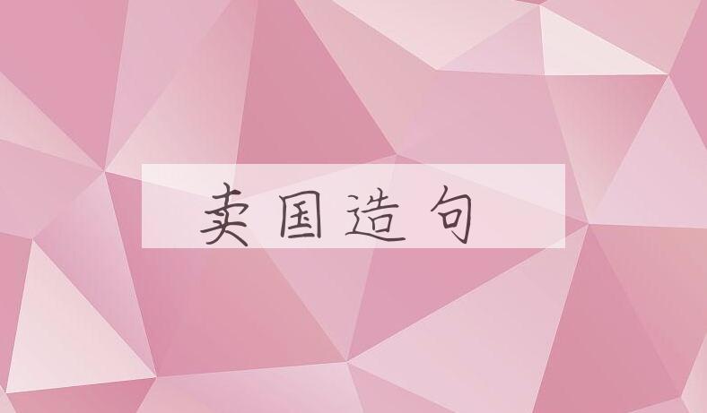 用卖国造句