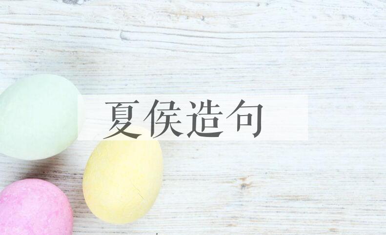 用夏侯造句