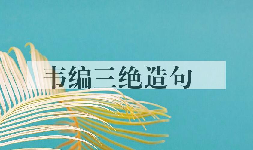 用韦编三绝造句